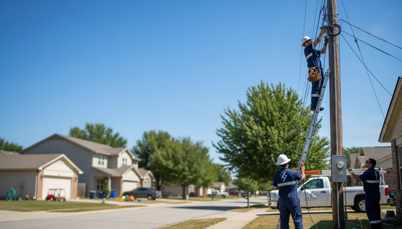 Residential electrician providing installation services in Naponee, NE